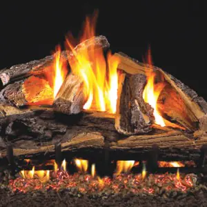 Rugged Split Oak Vented Gas Logs