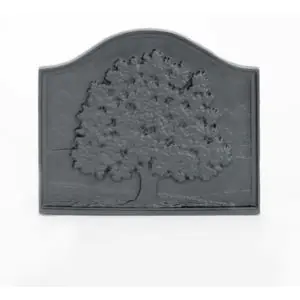 Pennsylvania Small Oak Cast Iron Fireback