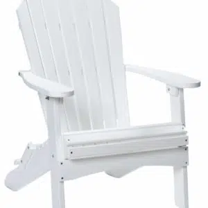 White Folding Adirondack Chair