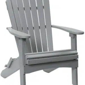 Light Grey Folding Adirondack Chair