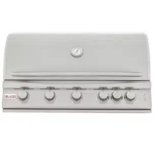 Blaze 40" 5-Burner LTE Gas Grill with Rear Burner and Built-in Lighting System